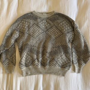 Maser Wool Geometric Patterned Sweater